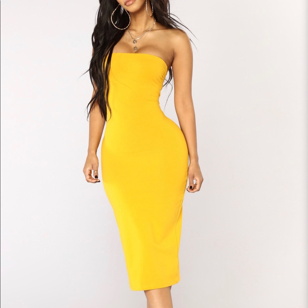 Mustard Tube Dress